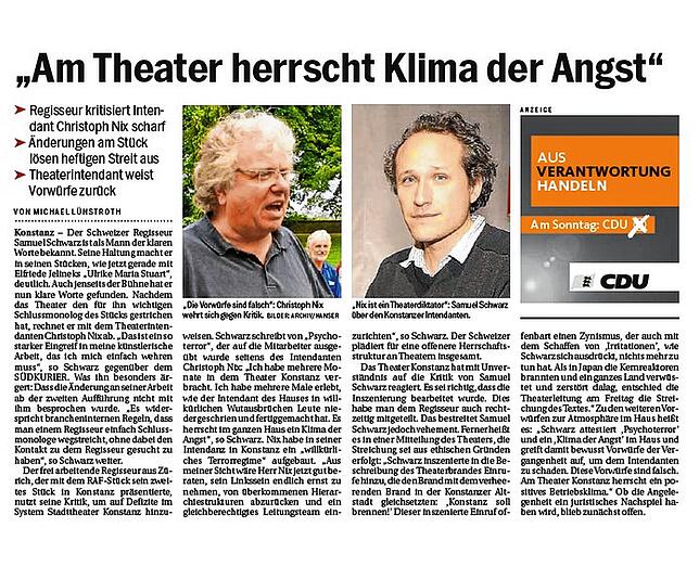 Bild 4: &bdquo;Ich hatte noch nie so wenig Macht&ldquo;: Christoph Nix spricht über 14 Jahre als Intendant, seine autoritären Züge und den Trick, mit dem er damals den Gemeinderat umstimmte