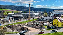 Für den Aldi-Markt laufen die Rohbau-Arbeiten, die Eröffnung verschiebt sich aber deutlich.