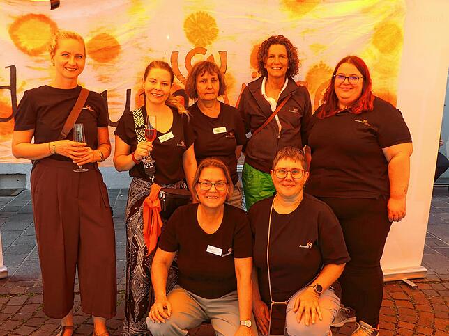 Donum Vitae war mit seinem Stand am Familiensamstag vertreten: Von links: Annika Vogelbacher, Indra Gamp-Oguz, Christina Huttner, ...