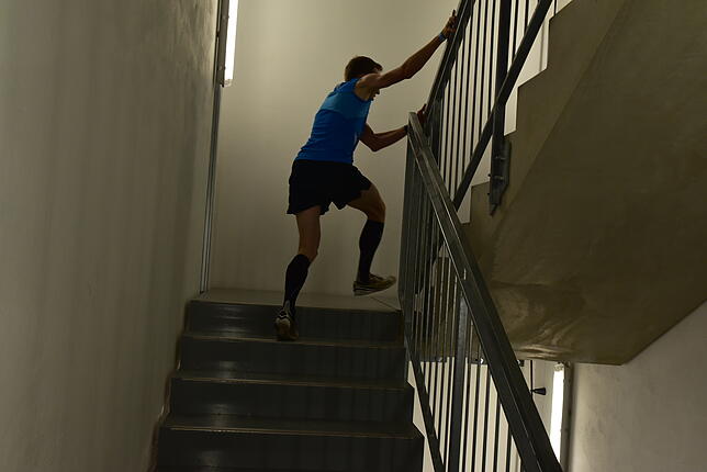 Bild 4: Bilder vom Treppenlauf im Rottweiler Testturm