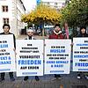 Setzten im Rahmen des aktuellen Nahost-Konfliktes ein Zeichen für den Frieden und für das gemeinschaftliche Miteinander auf dem ...