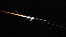 Ein Starlink-Satellit ist nach Angaben des Bundesamtes für Bevölkerungsschutz und Katastrophenhilfe sichtbar über der Schweiz in die ...