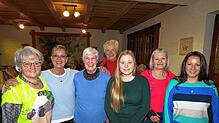 Die Geehrten für langjährige Mitgliedschaft auf einen Blick: von links Viviane Metzler, Susanne Albert, Heidrun Wagner, Hildegard Sohm, ...