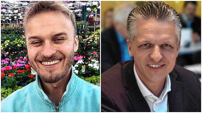 Louis Weißer (links) will für den Bundestag kandidieren und Thorsten Frei das Direktmandat abnehmen.