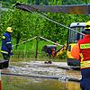 In Stockach steht das Hochwasser nach zwei heftigen Regentagen ziemlich hoch.
