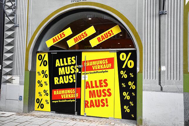 Geschäftsaufgabe, Symbolfoto.