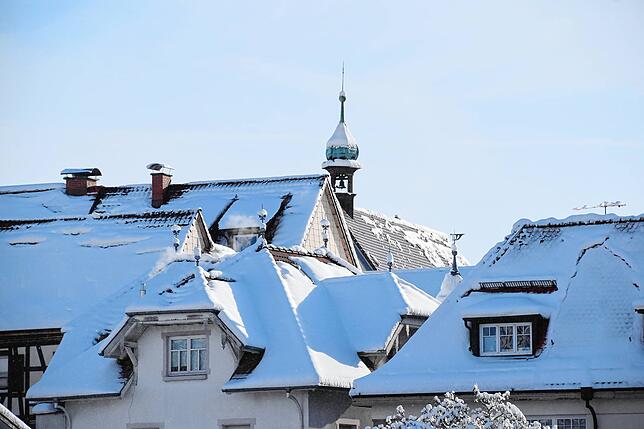 Bild 20: Und noch mehr Schnee! Die weißen Berge türmen sich in Stockach