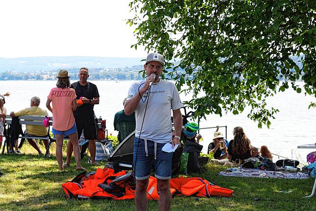 Bild 34: Radolfzell: Rein ins Boot und gleich ins Wasser: Das Großkanadierrennen 2025 in Bildern