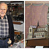 Ernst Holzer baut gerne Bräunlinger Kirchen maßstabsgetreu nach &ndash; wie hier die Stadtkirche.