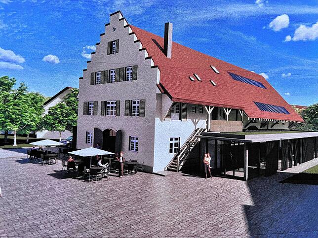 So soll das Gemeindehaus nach den Umbauarbeiten aussehen.