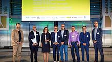 Gero Heck und Marianne Mommsen, beide relais Landschaftsarchitekten, sowie Roland Leitner, Geschäftsführer der Landesgartenschau 2020 ...