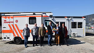 Zur Eröffnung konnte Dienststellenleiter Andreas Bach auch Rettungswachenleiter Thomas Mengel, Tobias Irion und Stefan Dittrich vom ...