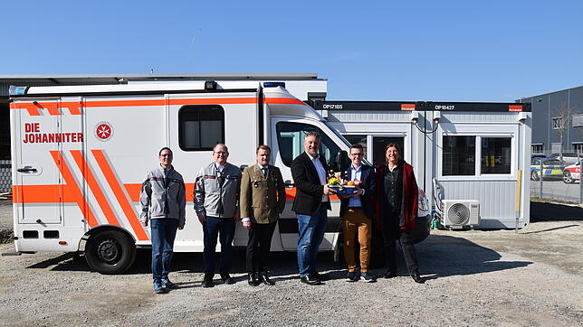 Zur Eröffnung konnte Dienststellenleiter Andreas Bach auch Rettungswachenleiter Thomas Mengel, Tobias Irion und Stefan Dittrich vom ...