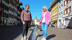Carina Kirves und Monika Studinger teilen sich die Stelle des Citymanagements. Mit ihren Aktionen wollen sie mehr Leben in die ...