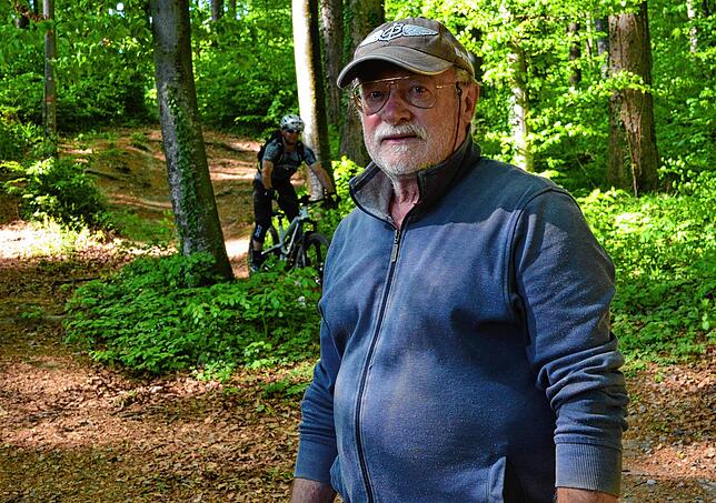 Sorgt sich um das vermehrte Mountainbiker-Aufkommen im Gehrenbergwald: Michael Witt aus Leimbach.
