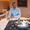 Wir sind immer zu einem Großteil auf Spenden angewiesen: Dieter Hermann, Geschäftsführer von Hospiz Aargau, im Trauertreff im Hospiz ...