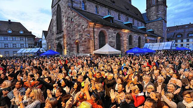 9 am Münster, das Festereignis der neun großen Villinger Vereine in der City, ist hier auf einem Archivbild aus früheren Jahren zu ...