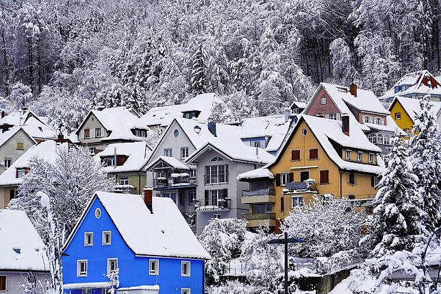 Fast schon skandinavisch mutet diese Winterimpression aus dem Bereich Bergstraße in Waldshut an.