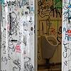 Der WC-Container im Herosé-Park – die Besucher haben Spuren darauf hinterlassen.