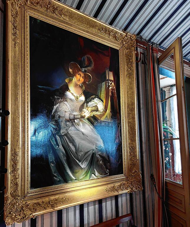 Im Napoleonmuseum hängt auch dieses Portrait von Hortense de Beauharnais.