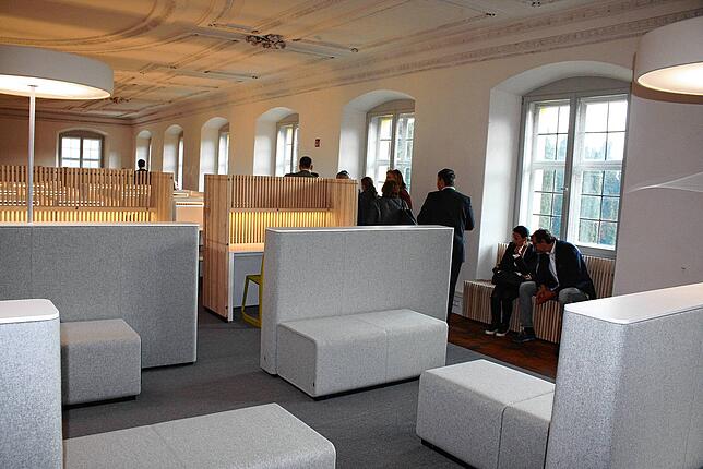Im Südflügel von Kloster und Salem wurde eine moderne Study Hall eingerichtet, wie dieses Bild zeigt, das vor der Corona-Pandemie entstand.