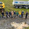 Bald gibt es ein neues Feuerwehrhaus: Nach dem symbolischen Spatenstich sind die Arbeiten bereits angelaufen.