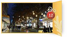 Es weihnachtet in der Stadt: Die Sterne der Straßendekoration in Singen erhellen die dunklen Abende in der City.