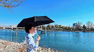 Kommt endlich der ersehnte Regen für den Bodensee? Am 10. April ist der Pegel noch sechs Zentimeter über dem Tiefstwert am selben Tag.