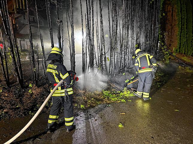 Die Einsatzkräfte könnten verhindern, dass die Flammen sich weiter verbreiten.