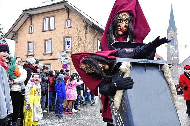 Bild 19: 75 Gruppen beim Fasnachtsumzug in St. Georgen: Wir haben die Bilder