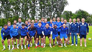 Die Herren 1 des SC Markdorf nach dem Trainingsauftakt für die neue Bezirksligasaison. Foto: Jörg Büsche