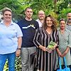 Die Köpfe hinter dem Stadtgartenfest: Simone Meier (Marketenderinnen), Valentin Claus (Naturfreunde), Jochen Fischer (Stadtmusik), ...