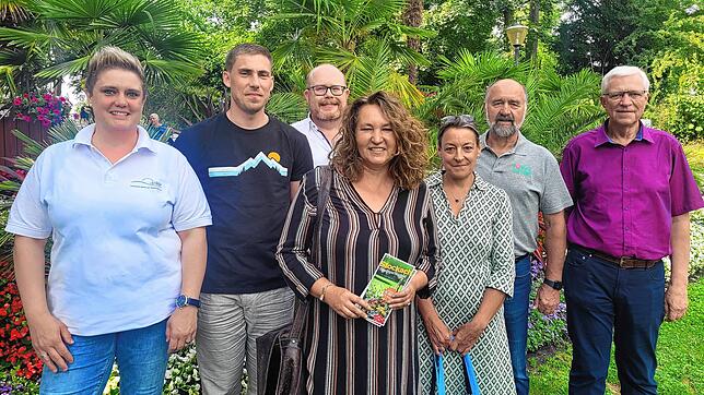 Die Köpfe hinter dem Stadtgartenfest: Simone Meier (Marketenderinnen), Valentin Claus (Naturfreunde), Jochen Fischer (Stadtmusik), ...