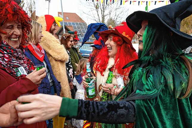 Bild 8: Fastnacht auf dem Schienerberg: Tausende feiern den Höriumzug mit kreativen Mottos