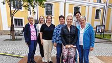 Das Donaueschinger Citymanagement und die Mitorganisatorinnen des Senioren-Aktionstages mit Christine Haus (vorn, von links), Traudel ...