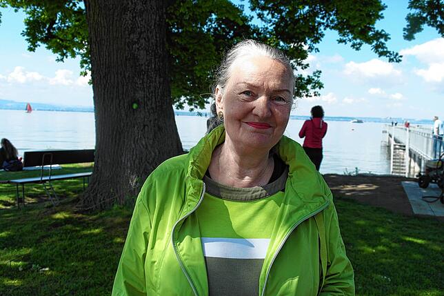 Wichtig, dass alle Bäume erhalten wurden: Mathilda Bustert hat sich im Strandbad auch vor den Umbaumaßnahmen wohl gefühlt.