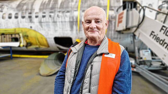 Jürgen Vietor, 1977 Copilot auf der „Landshut“, hätte sich eine vollständige Restaurierung der Maschine gewünscht. Er hat aber nun ...