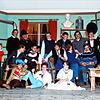 Aufführung von &bdquo;Der Mann aus Kerpen&ldquo; 1985: (vorne, von links) Thomas Schafheitle, Benedikt Herrmann, Verena Herrmann; ...