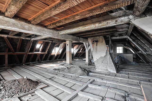 Bild 12: Tanzschlössle im Keller, Dreck im Dach: So sah das Österreichische Schlösschen vor der Sanierung aus