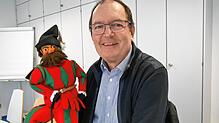 Blickt mit einem lachenden und einem weinenden Auge auf die kommende Fasnet: Stephan Glunk gibt sein Amt als Zunftmeister bei den ...