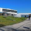 Das Testzelt beim Bodenseeforum: Während des kreisweiten Corona-Testwochenendes sind in Konstanz an 14 Stationen Schnell- und ...