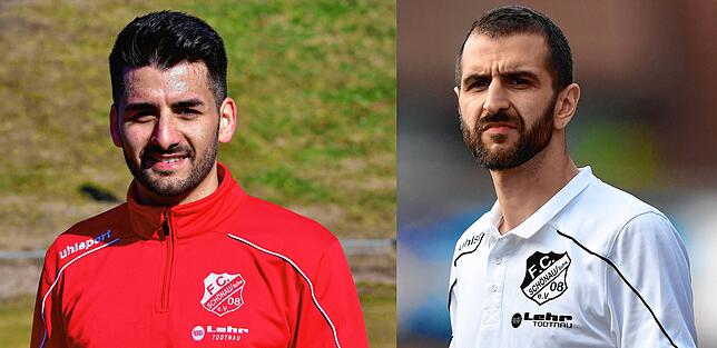 Zusammenarbeit: Gemeinsam wollen die Trainer Ismail Demirci (links) auf dem Feld und Burak Asik (rechts) an der Seitenlinie den FC ...