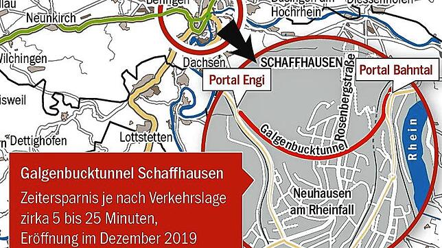 Es war das Verkehrsgroßprojekt in Schaffhausen: Der Bau des Galgenbucktunnels dauerte acht Jahre. Seit Dezember 2019 ist die Umfahrung ...