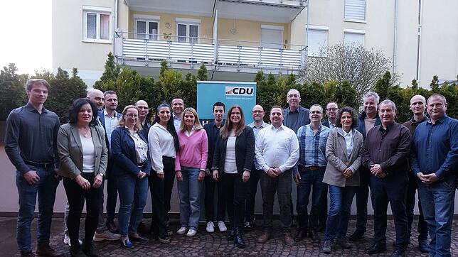 Ein Teil der CDU-Kandidaten für die Gemeinderatswahl (von links): Andreas Birkenberger, Brunhilde Granacher, Daniel Jösch, Adrian ...