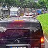 Feierabendstau auf der Pfohrener Straße.