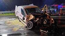 Zu einem Zusammenstoß zweier Fahrzeuge kam es am Samstagabend auf der B34 bei Wehr.