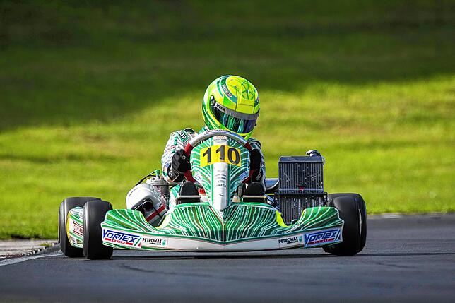 Das alte Vehikel: 2013 war Mick Schumacher noch im Kart unterwegs.