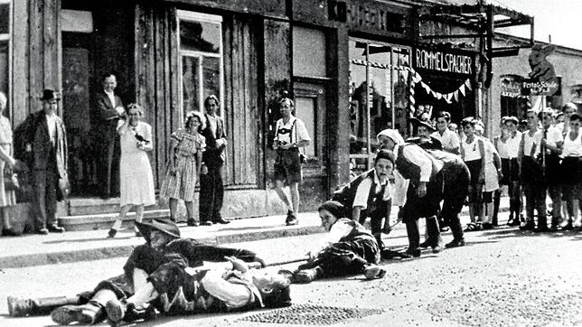 Die sieben Schwaben waren schon beim ersten Festzug 1949 dabei.