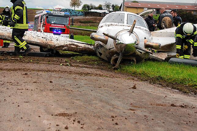 Unter anderem die Dauchinger Feuerwehr ist im Einsatz.