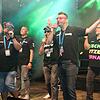 Riesensause bei der Seepark6 Mallorca-Schlagerparty v.l. Hans Entertainment, PS Alex, Hans-Jörg Zimmermann, DJ Team Palmenknaller, ...